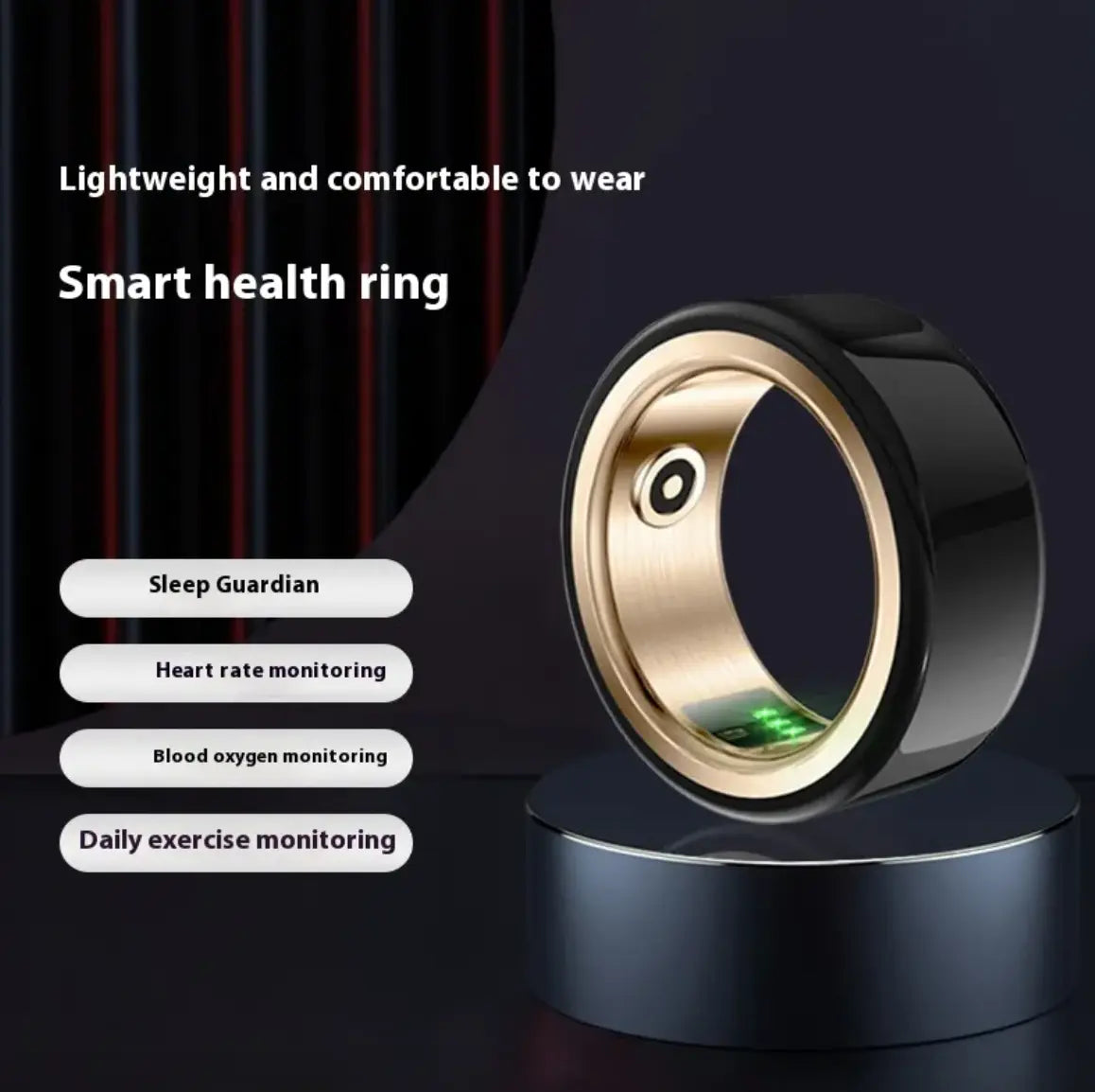 Ceramic Health Monitoring Smart Ring Top100
