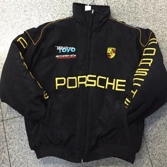 F1 Racing Jacket - Vintage Style Embroidered Outerwear Top100