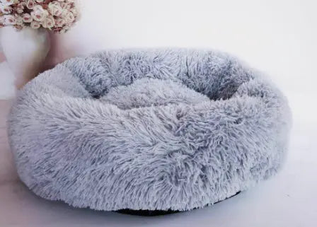 Round Plush Dog Bed for Small Dogs and Puppies Top100