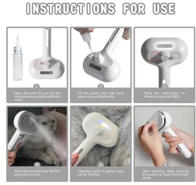 Pet Hair Spray Brush Top100