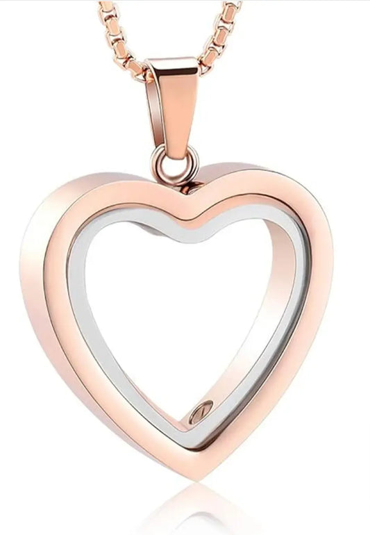 Heartfelt Remembrance: Stainless Steel Heart-Shaped Cremation Pendant Top100