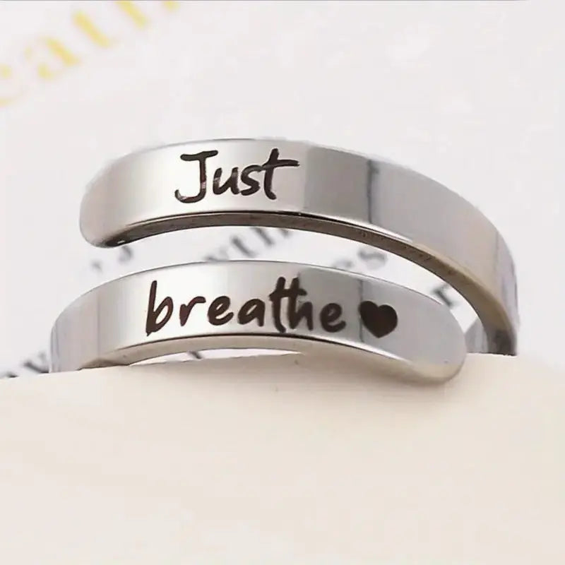 Silver Spiral Heart Ring Top100