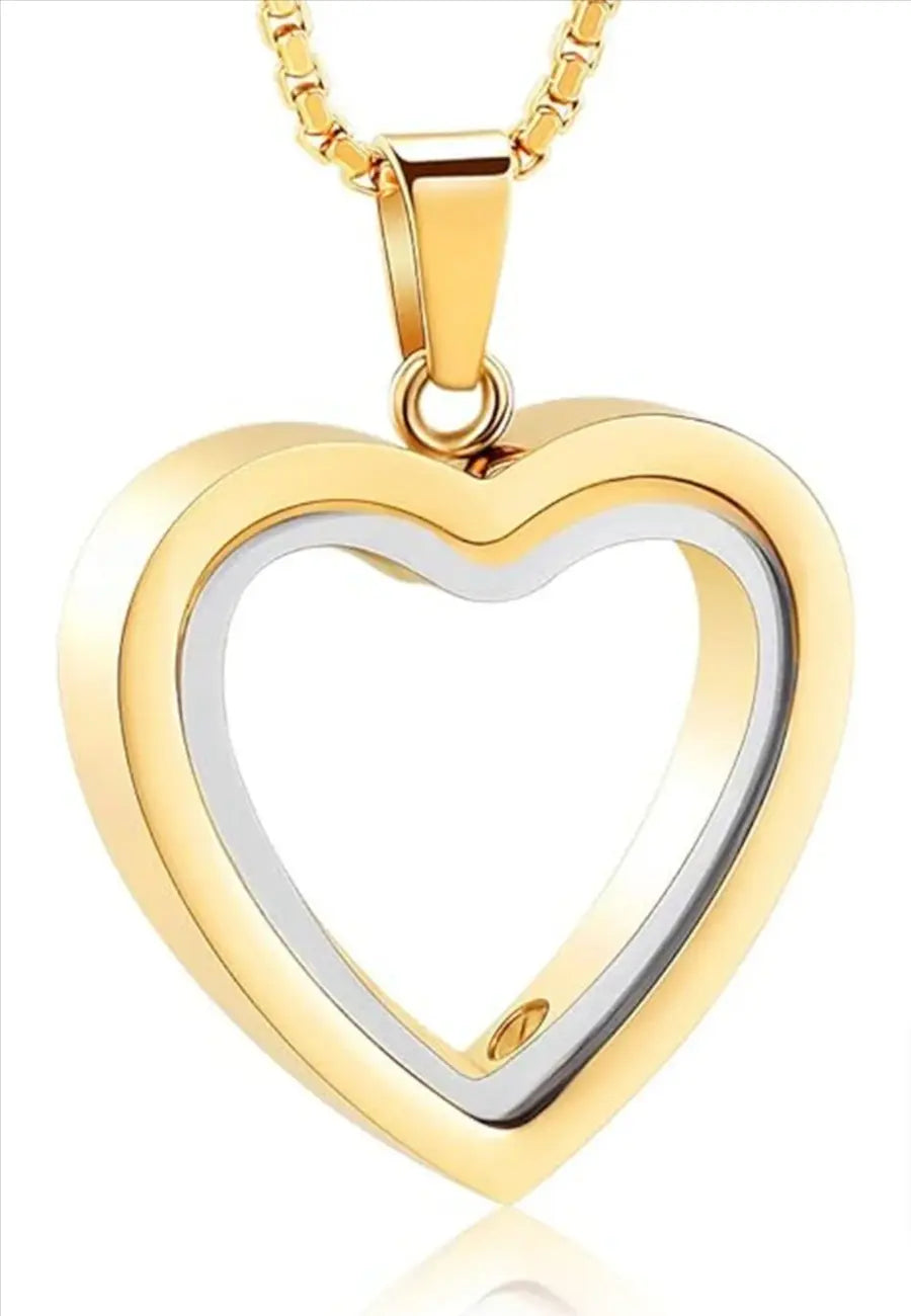 Heartfelt Remembrance: Stainless Steel Heart-Shaped Cremation Pendant Top100