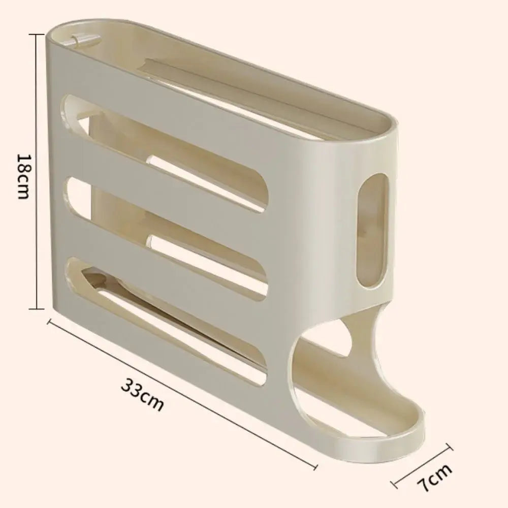Refrigerator Egg Storage Box - 4 Tiers Fridge Egg Rack Large Capacity Egg Dispenser for Refrigerator Top100