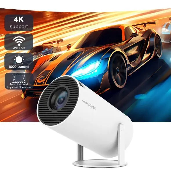 BarrelSmart HD Home Projector Top100