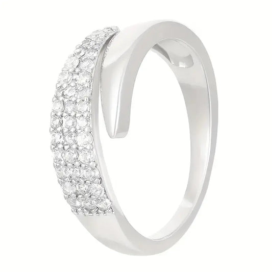 Elegant Adjustable Sparkle Ring Top100