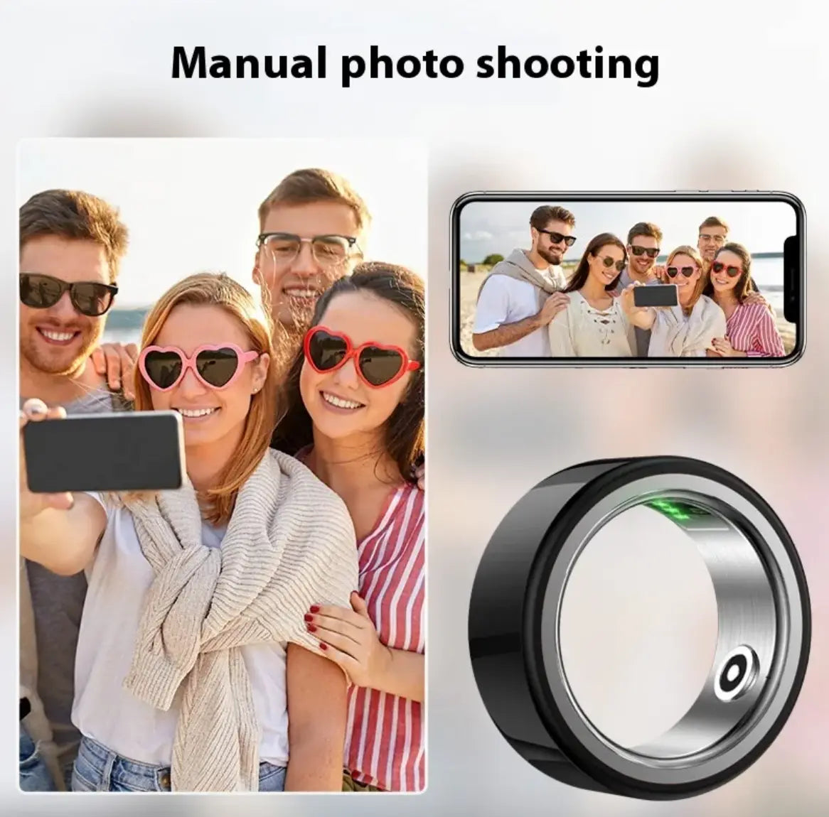 Ceramic Health Monitoring Smart Ring Top100