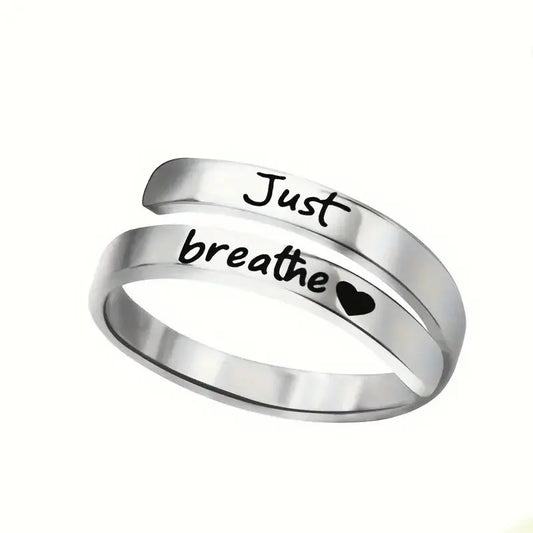 Silver Spiral Heart Ring Top100