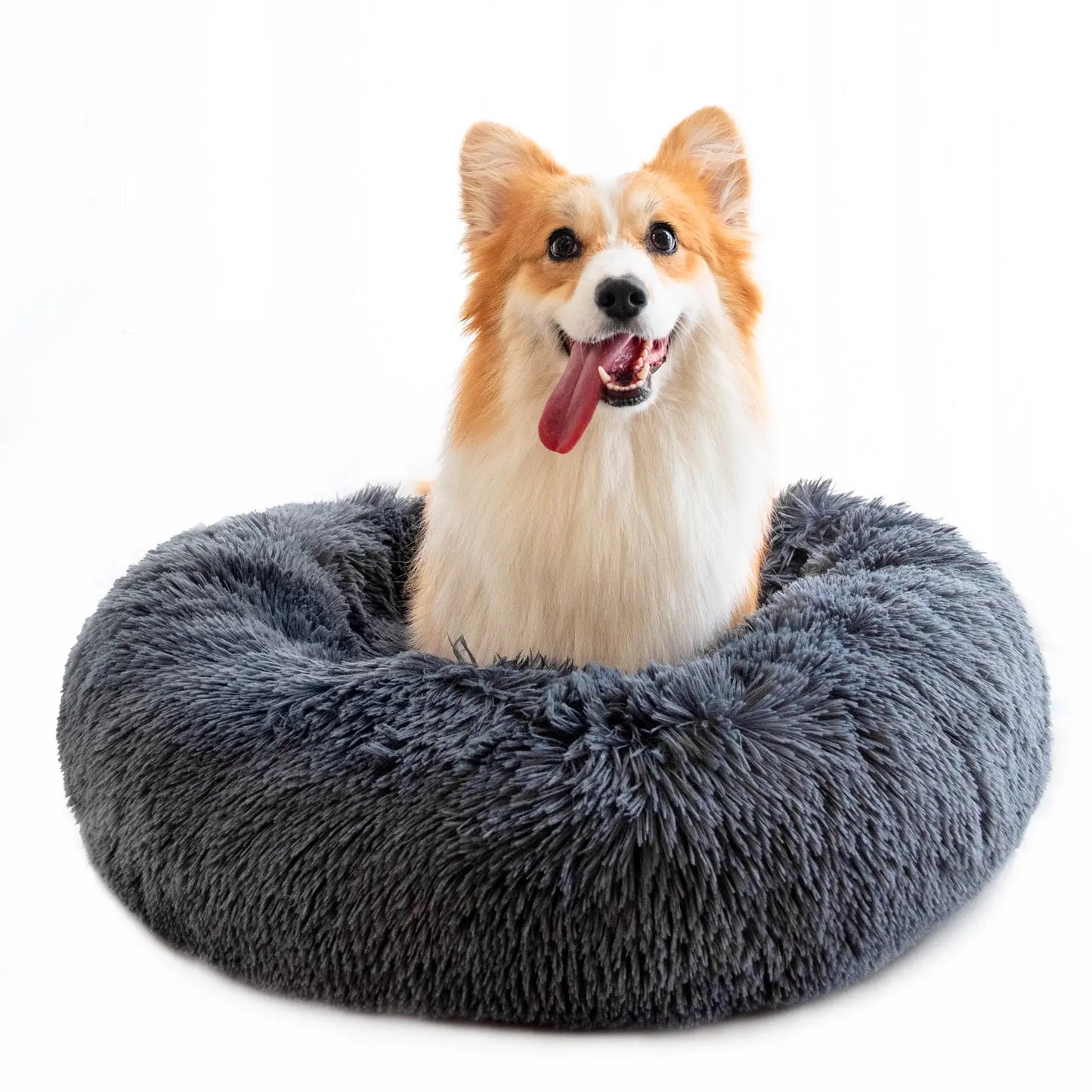 Round Plush Dog Bed for Small Dogs and Puppies Top100